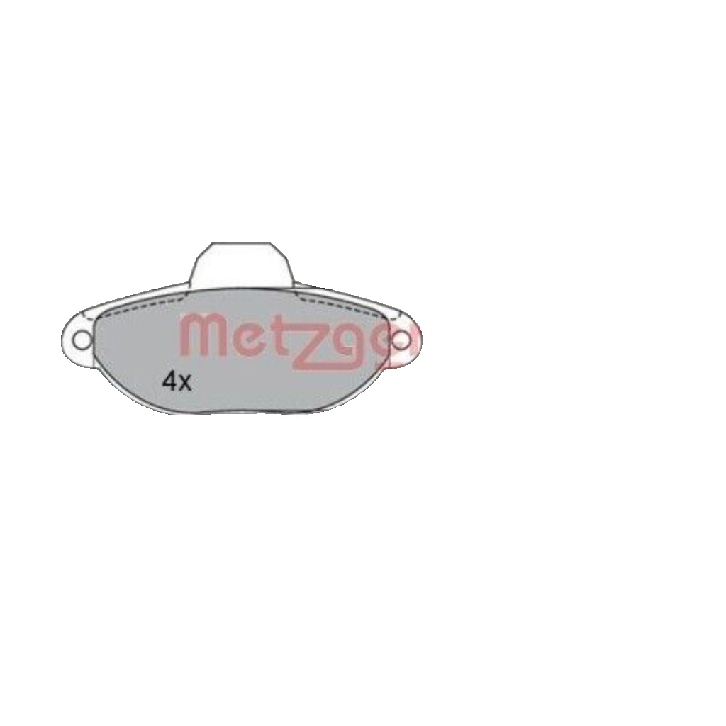 Original METZGER Brake Pad Set Disc Brake 1170147 for Fiat Lancia Zastava