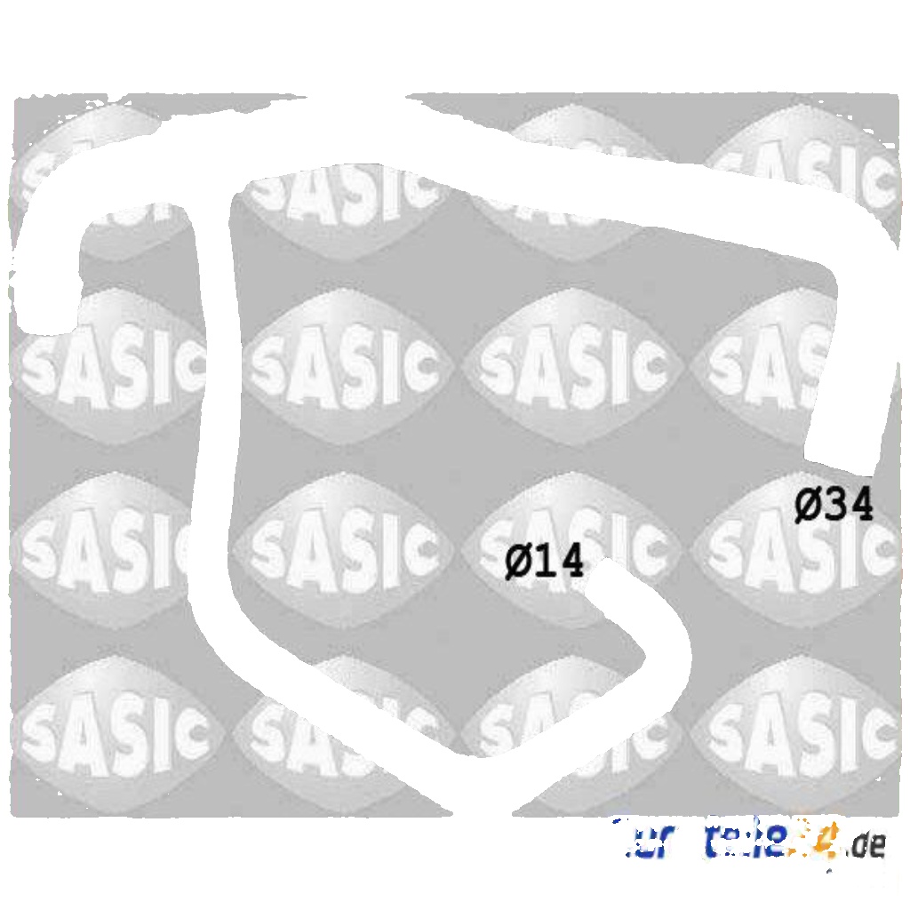 Lower SASIC SWH0478 Radiator Hose for CITROËN,FIAT,PEUGEOT