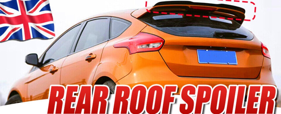 Matte Black 99CM Universal Rear Upper Boot Trunk Spoiler Lip Extension Wing UK~