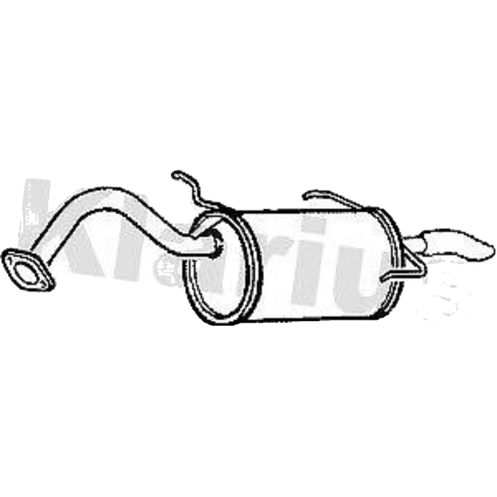 Klarius box with tail pipe fits Nissan micra 1.0-1.4 92-02 DN520T