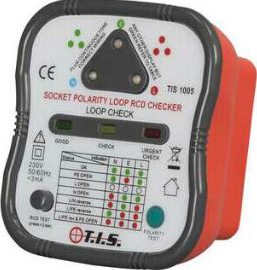 TIS 1005 Socket Tester With Loop & RCD Check