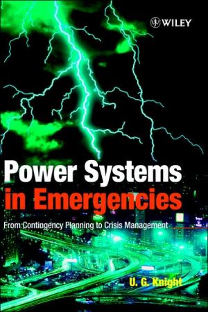 Power Systems in Emergencies by U. G. Knight - 9780471490166