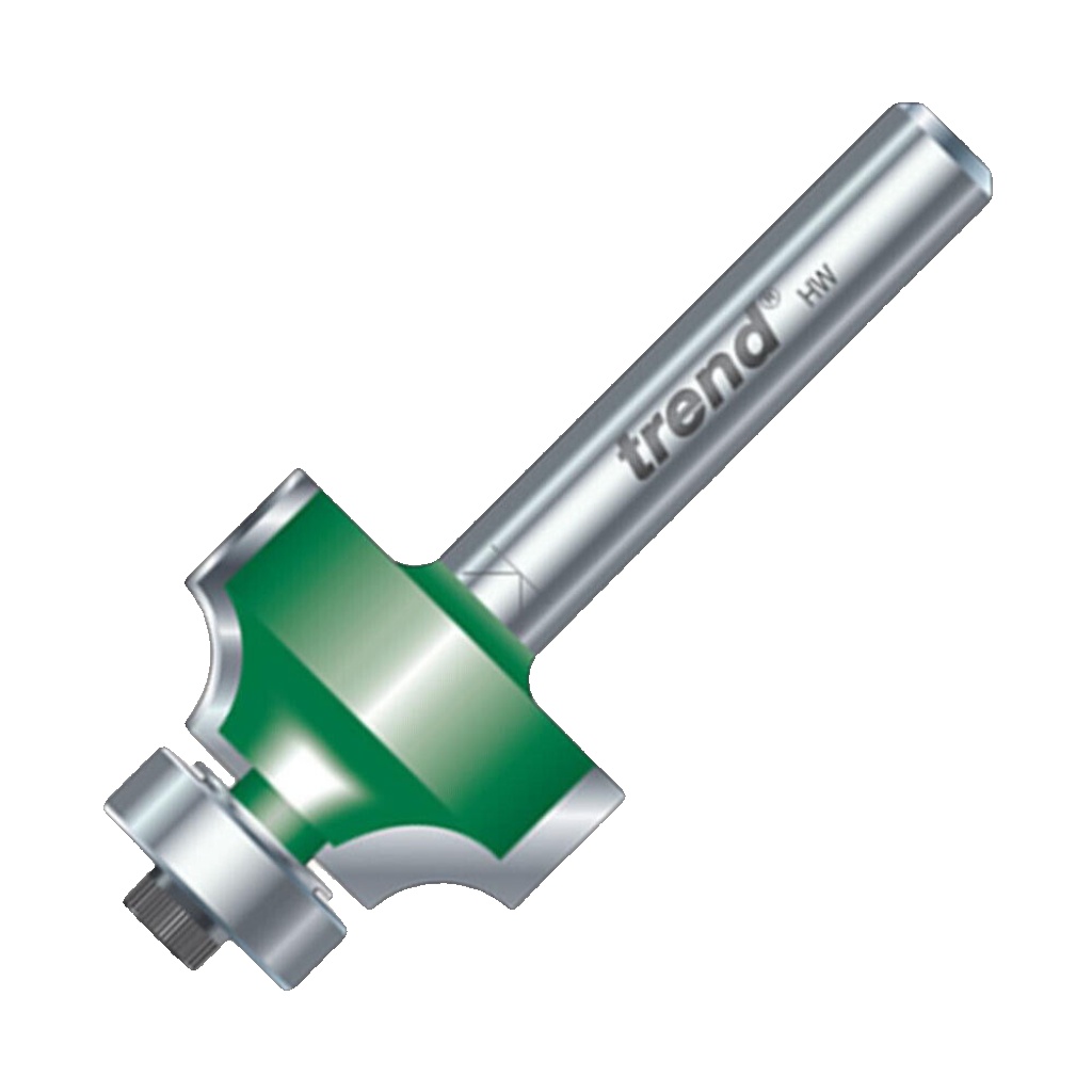 Trend C074X1/4TC CraftPro Guided Ovolo Roundover Router Cutter 3.2mm Radius x 1/