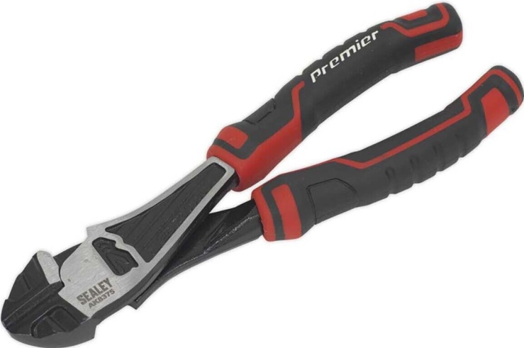 Sealey AK8375 Side Cutters High Leverage 190mm Diagonal Cutting Pliers Snips