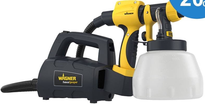 WAGNER Fence Decking Paint Sprayer 460W 1400ml Covers 5m² 9min 1.8m Hose Design - Image 9