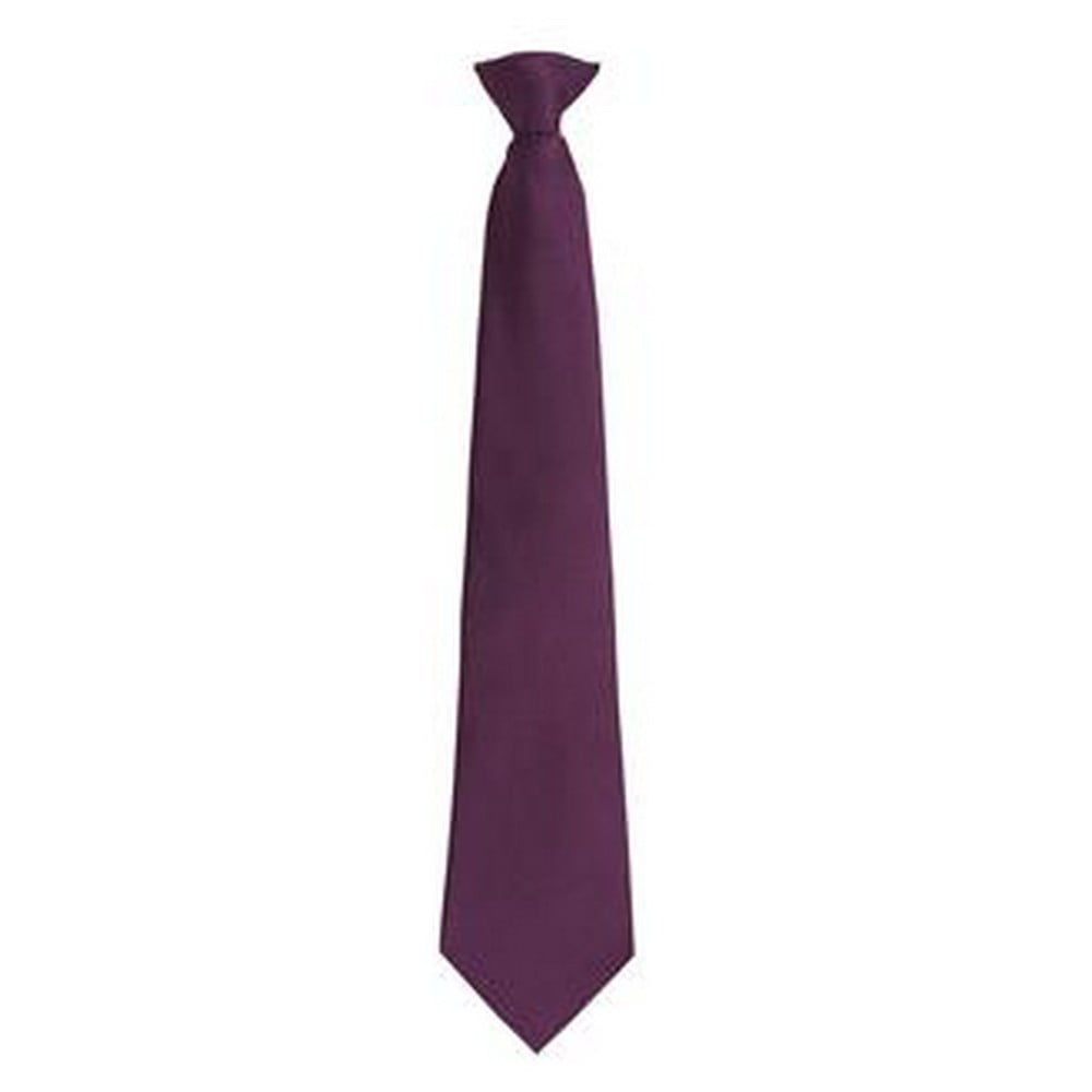 Premier Men's Purple (One Size, ) Fashion ÂColoursâ Work Clip On Tie