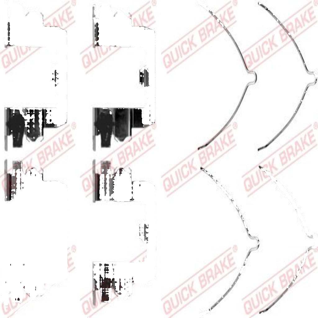 BRAKE PAD FITTING KIT 109-1095 QUICK BRAKE for MAZDA 626 / EUNOS 300 Mk III