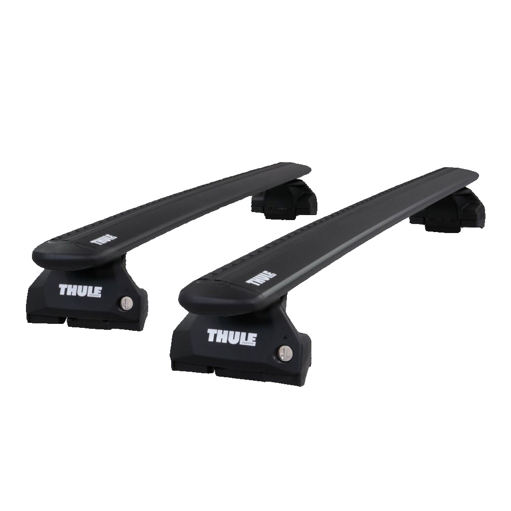 Thule Aluminium WingBar Evo Black Roof Bar Set for Volvo V60 Cross Country 18-22