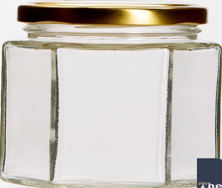 108 x 8oz HEX HEXAGONAL GLASS JAM PRESERVE CHUTNEY PICKLES JAR