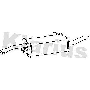 Klarius box with tail pipe fits Ford fusion 1.4 1.6 01-10 FE950L