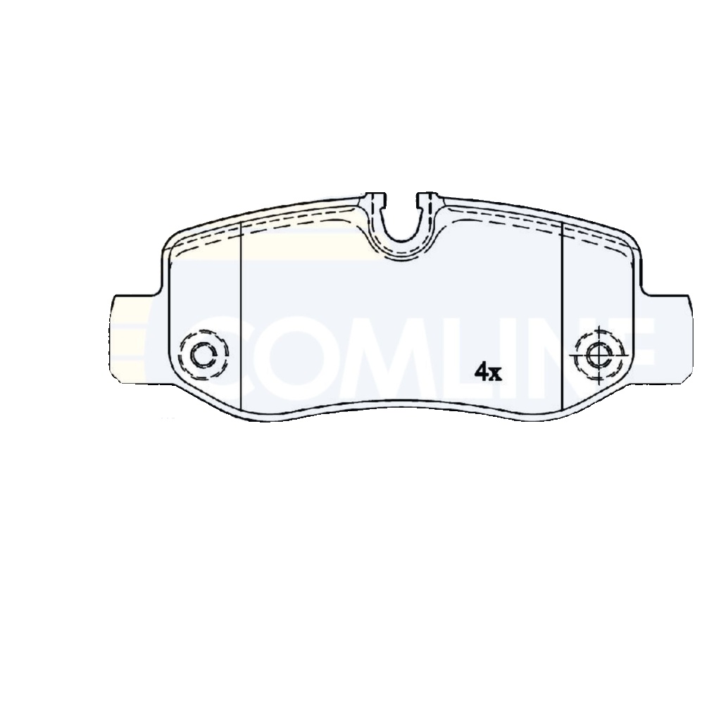 Rear COMLINE CBP02315 Brake Pad Set, disc brake for MERCEDES-BENZ