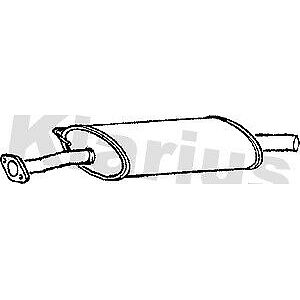 Klarius box with centre pipe fits Ford transit 2.0 94-00 FE533B