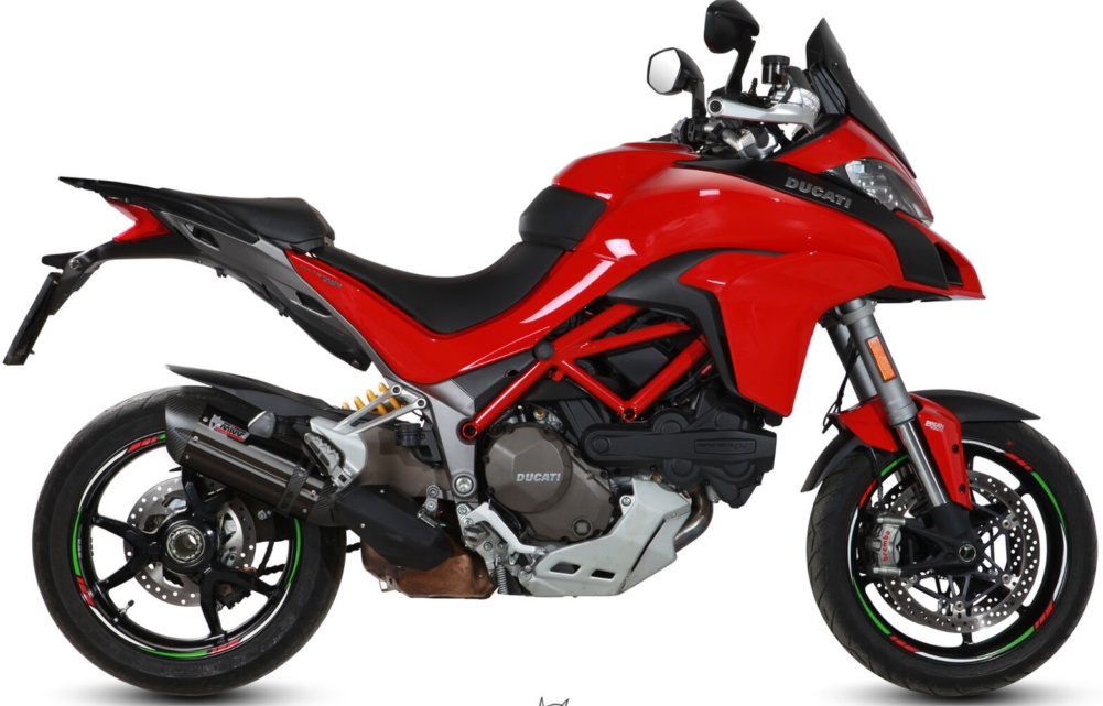 Mivv Approved Exhaust Suono Black Steel DUCATI MULTISTRADA 1260 2018 > 2020