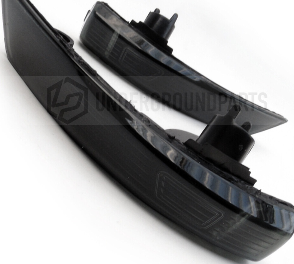 FORD FOCUS MK2 & MK3 08-17 SMOKED BLACK SIDE DOOR WING MIRROR INDICATORS LENSES