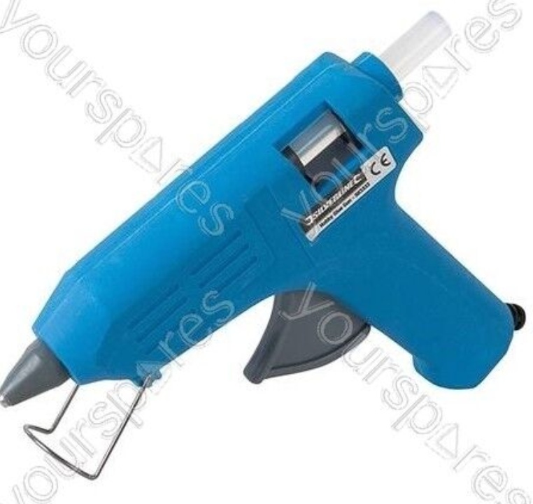 Electric Hot Melt Mini Glue Gun Hobby Craft 11mm Sticks Silverline 583333
