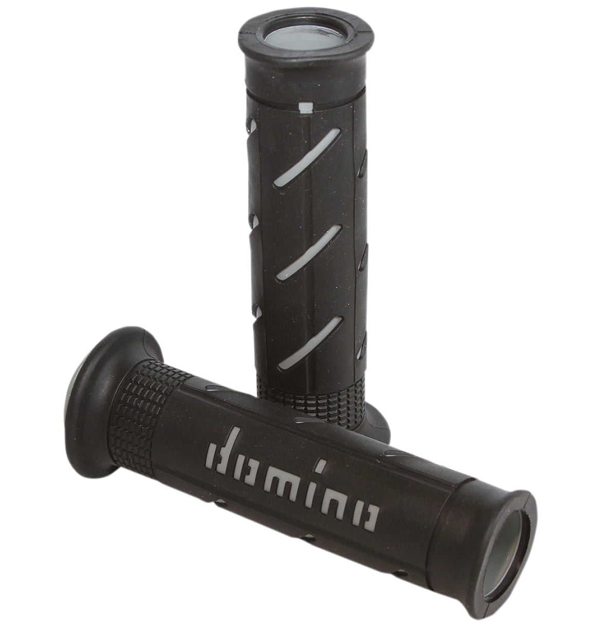 Genuine Domino Black & Grey XM2 Handlebar Grips for Puch Bikes