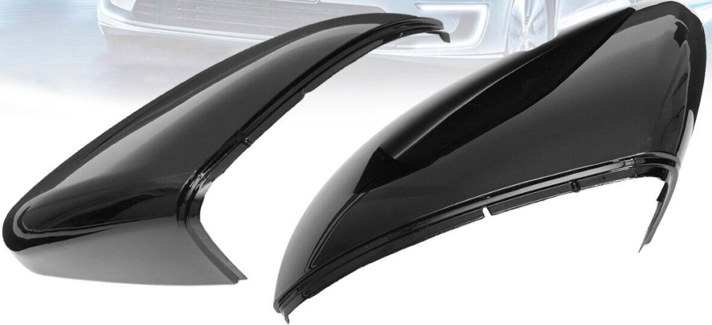 Gloss Black Wing Mirror Cover Caps Casing For VW Golf 7 MK7 MK7.5 GTI R GTE GTD