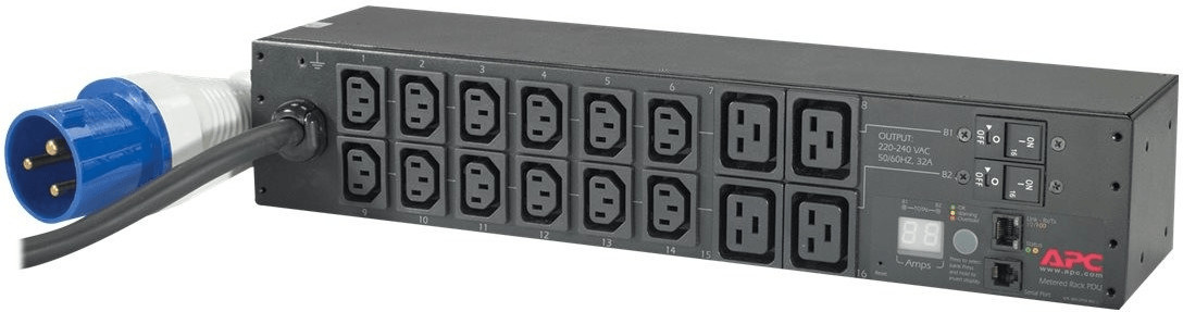 APC AP7822B power distribution unit PDU 16 AC outlets 2U Black