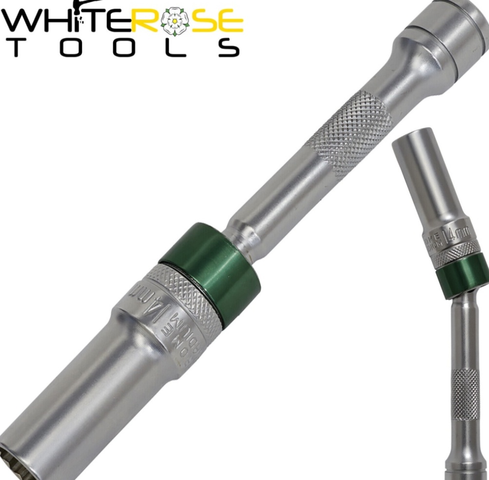 Sealey AK6570 Spark Plug Socket with Universal Joint 14mm 3/8""Sq Drive 12-Point