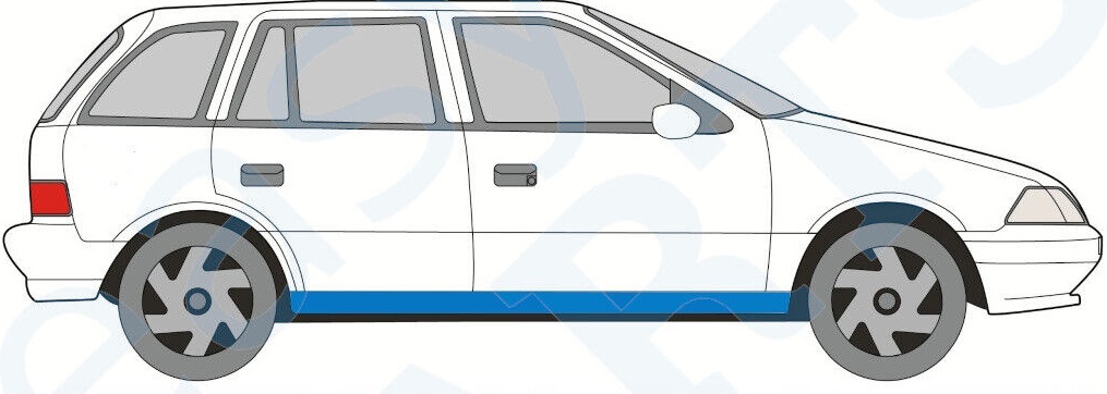 SUZUKI SWIFT 1988-2005 4/5 DOORS SILL REPAIR PANEL / RIGHT