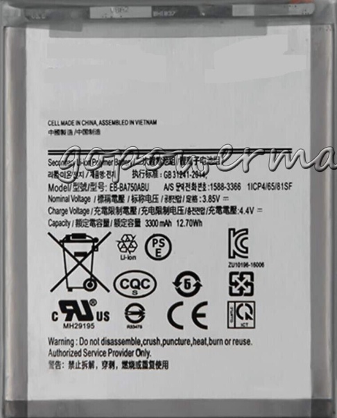 For Samsung Galaxy A7 2018 A750 A750F A750G SM-A750GN/DS Battery EB-BA750ABU