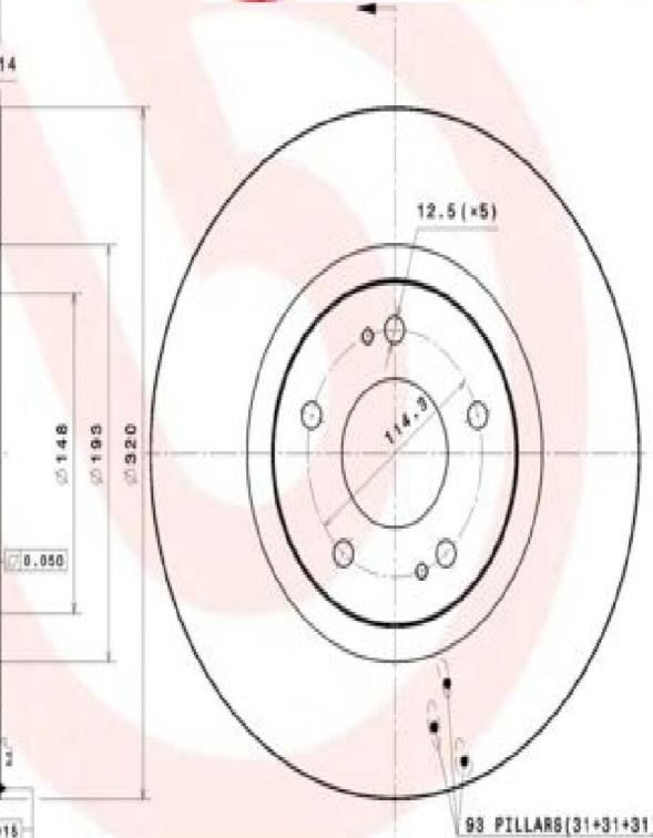 Brembo Brake Disc (Single) 09.7142.31