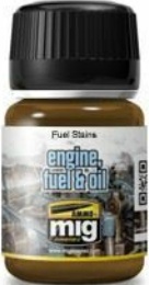 ENGINES OIL & FUEL ENAMEL WEATHERING SET 3 jars 35mL Ammo by Mig Jimenez Mig7402