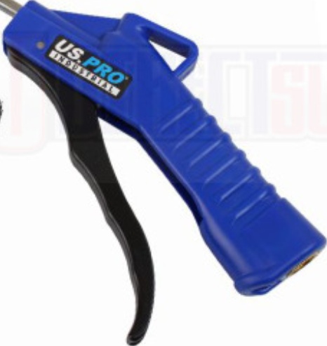 US PRO Industrial Air Blow Dust Gun With Brush Compressed Air Duster Tool 8606
