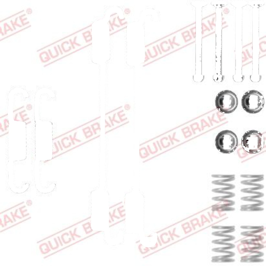 Rear QUICK BRAKE 105-0796 Accessory Kit, brake shoes for FIAT