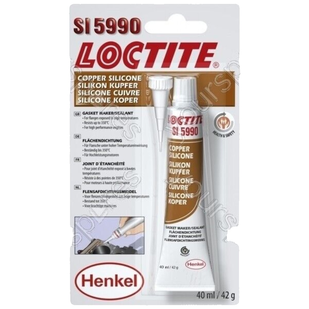 SI 5990 Copper Silicone Sealant - 40ml - Oil Resistant - Loctite 1716588