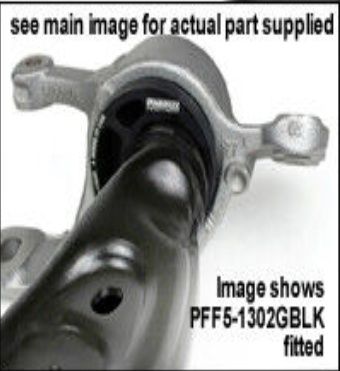 PFF5-1302GBLK Powerflex Black Front Arm Rear Bushes Caster Offset