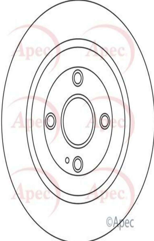 Brake Disc Solid Rear Replacement DSK3298 Fits Fiat 124 Mazda MX-5 APEC