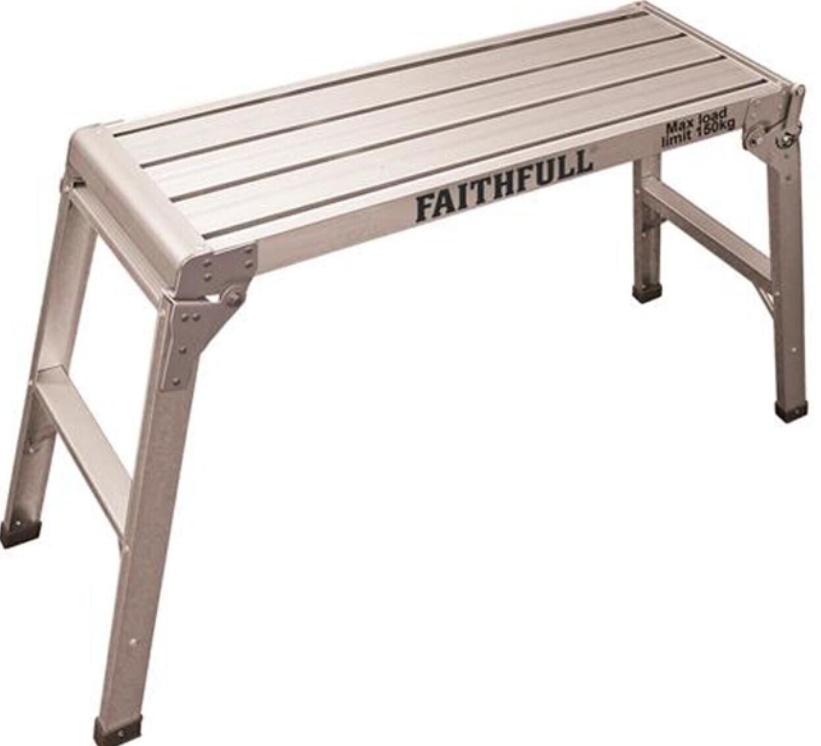 Faithfull STEPUP3 Fold Away Step Up Aluminium L100xH52xW30cm