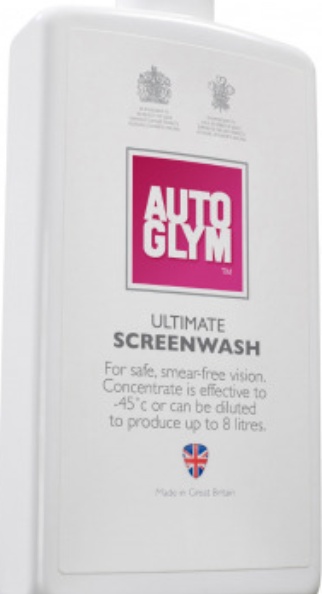 Autoglym Ultimate Concentrate Screenwash, Smear-Free Car Windscreens, 500ml 3Pk