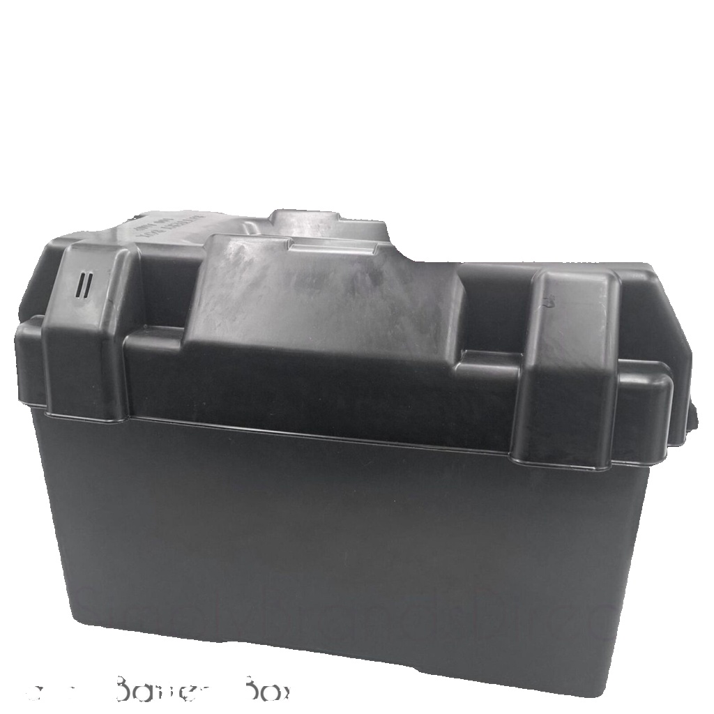 Caravan Black Plastic Leisure battery Box 110amp  Caravan Motorhome Marine