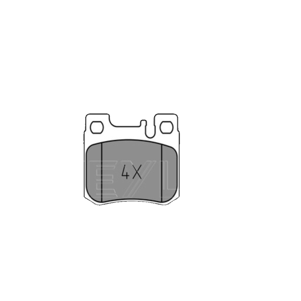 Rear MEYLE 025 213 0115 Brake Pad Set, disc brake for MERCEDES-BENZ