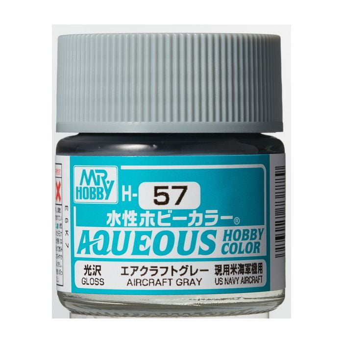 Mr Hobby Aqueous Hobby Colour H-057 Aircraft Grey (US) 10ml Acrylic Paint