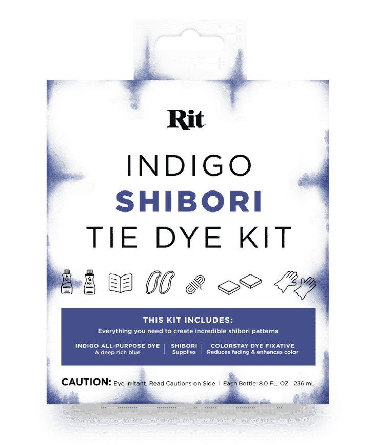 Nakmoa Rit Indigo Shibori Tie Dye Kit Folding Twisting Cloth ColourStay Fixative