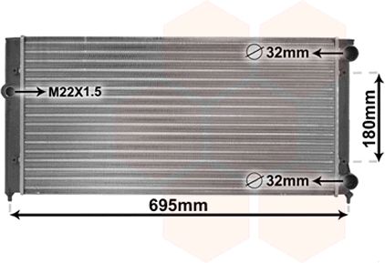 Van Wezel Kühler, Motorkühlung 58002109 Für Vw - Bild 2