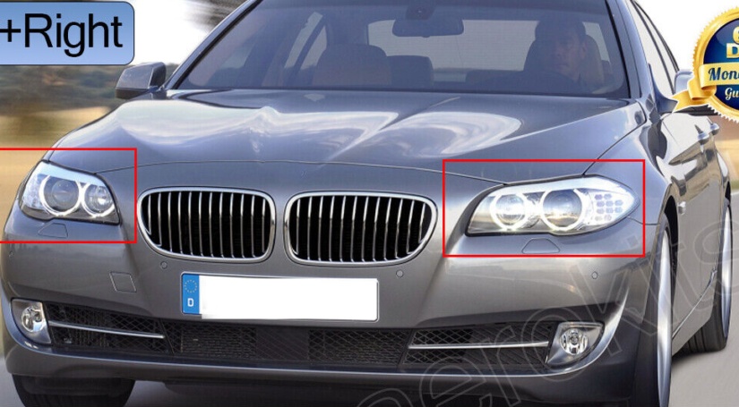 Pair Clear Headlight Cover Lens For BMW 5 series F10 F11 F18 520 525 2010-2013