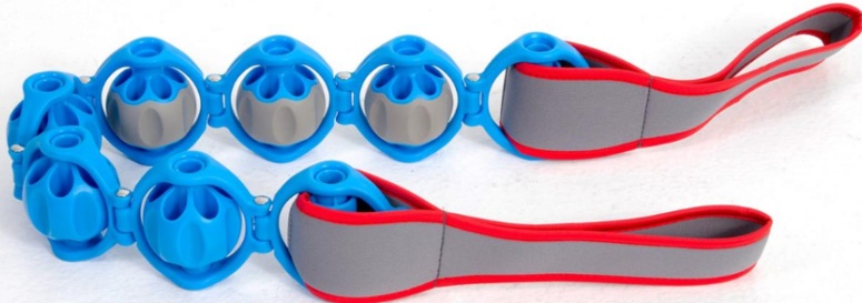 Addaday Boomerang Trigger Point Massage Back Shoulder Roller Physio Belt Strap