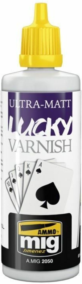 Ammo by Mig Ultra-Matt Lucky Varnish - 60ml bottle- A.MIG-2050
