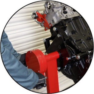 Sealey ES480D Folding 360º Rotating Engine Stand with Geared Handle Drive