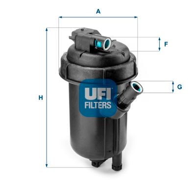 55.134.00 UFI FILTRO CARBURANTE COMPLETO PER FIAT MULTIPLA 1.9D 02