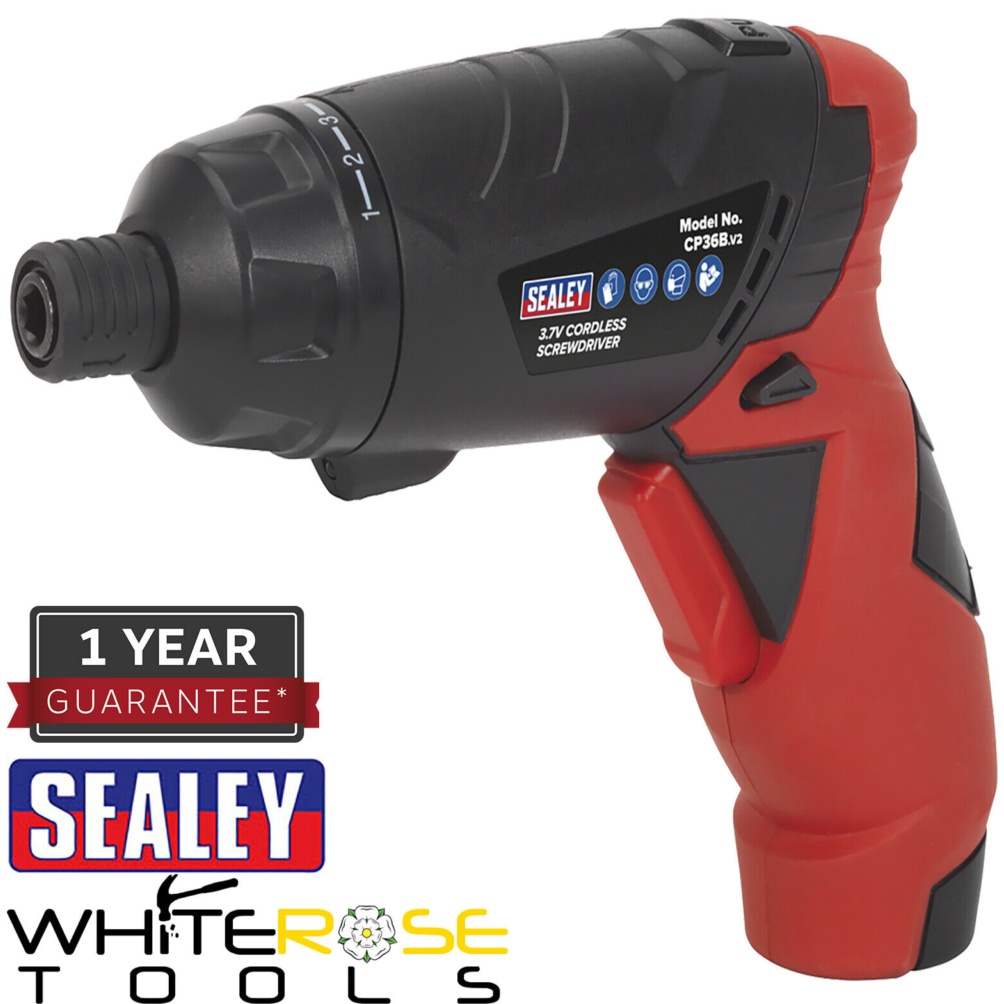 Sealey CP36B Cordless Screwdriver Set 3.6V 26pc
