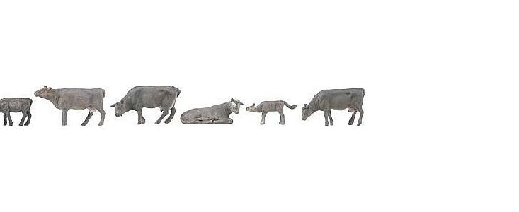 Mountainous Cows (8) Figure Set HO/OO gauge Faller 151905