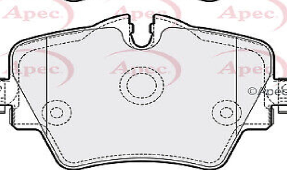 Apec Brake Pads PAD2050 Fits BMW - Built to OE Specifications & Quality