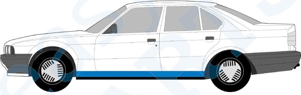 BMW 5 E34 1987-1996 SALOON ESTATE FULL SILL REPAIR PANEL ROCKER PANEL / LEFT LH