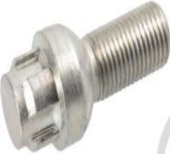 Locking Wheel Nut Bolt Kit - VW Audi Seat Skoda - 17mm Hex M14 X 1.5 27mm