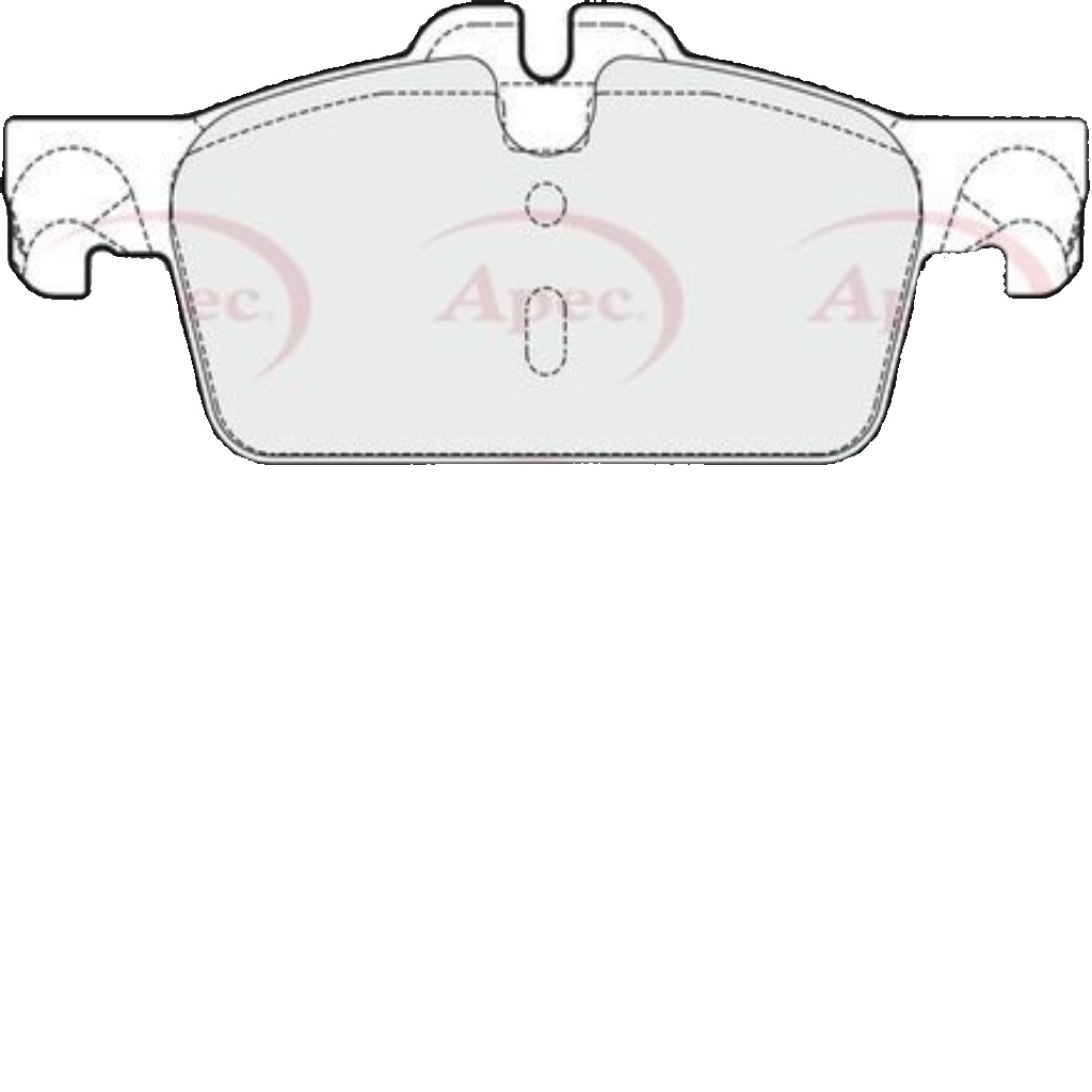 Brake Pad Set For Disc Brake Front Fits Peugeot 508 508 SW APEC PAD1806